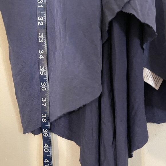 Lush XS Blue Summer Wrap Dress – Crisscross Back, High-Low Hem - Picture 5 of 11